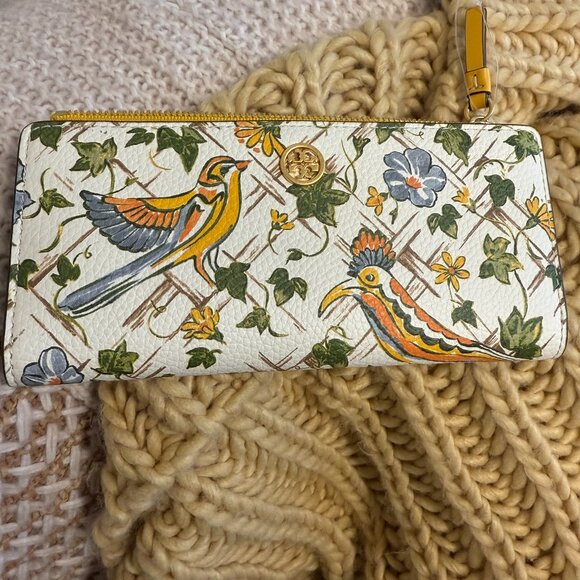 TORY BURCH Handbags - TORY BURCH "Walker Printed Zip Slim" Wallet. New